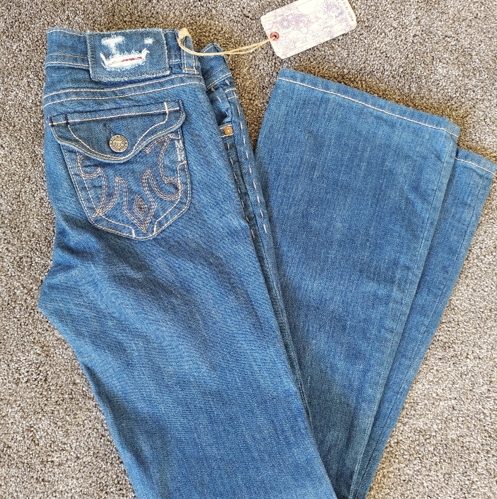 NWT MEK Bootcut jeans 28 tall inseam